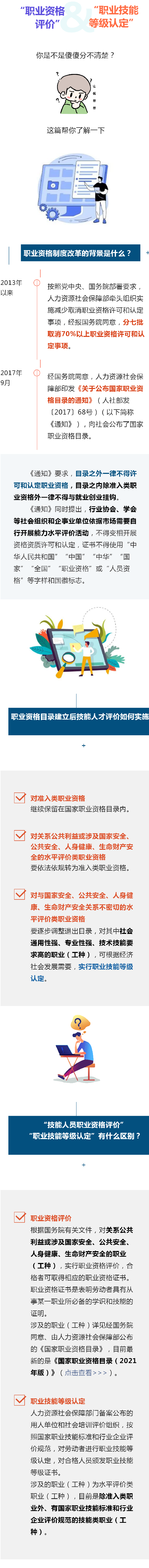 “职业资格评价”和“职业技能等级认定”傻傻分不清？